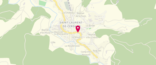 Plan de Boulangerie épicerie sous l'Enseigne EPI, 2 Bis Rue Joseph Nivet, 66260 Saint-Laurent-de-Cerdans