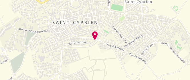 Plan de Le Pain du Jour, 28 Rue André Chénier, 66750 Saint-Cyprien