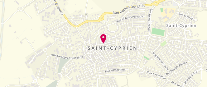 Plan de Boulangerie Pâtisserie CHATENET, 51 avenue du Roussillon, 66750 Saint-Cyprien