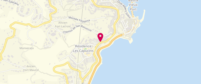 Plan de Boulangerie- Pâtisserie Ghjulencia, Quartier Saint Joseph
22 Rue César Vezzani, 20200 Bastia
