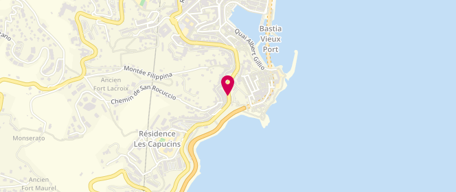 Plan de Boulangerie Agostini, 8 Place Dominique Vincetti, 20200 Bastia