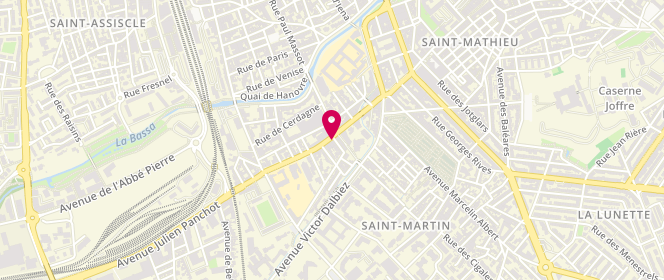 Plan de Carrefour City, 21 avenue Julien Panchot, 66000 Perpignan