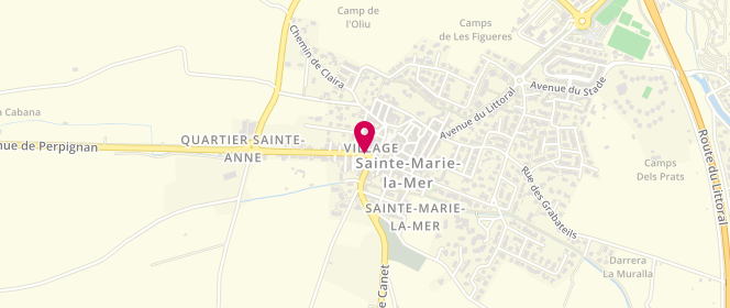 Plan de Le Fournil Saint Marinois, 6 avenue de Perpignan, 66470 Sainte-Marie-la-Mer