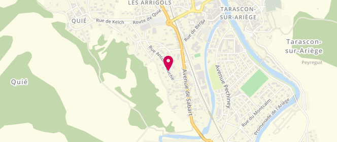 Plan de Boulangerie Saint Roch, 3 Avenue Saint Roch, 09400 Tarascon-sur-Ariège