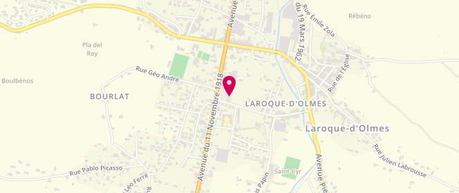 Plan de Boulangerie Sylvestre, Quartier Castillanes, 09600 Laroque-D'olmess
