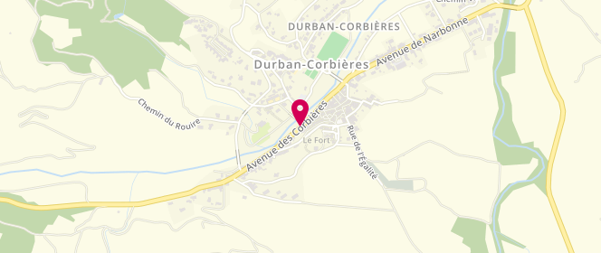 Plan de La Fournee Comisso, 49 Avenue des Corbieres, 11360 Durban-Corbières