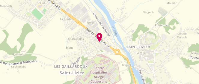 Plan de Boulangerie aux pains prenelles, 11 Route de Toulouse, 09190 Saint-Lizier