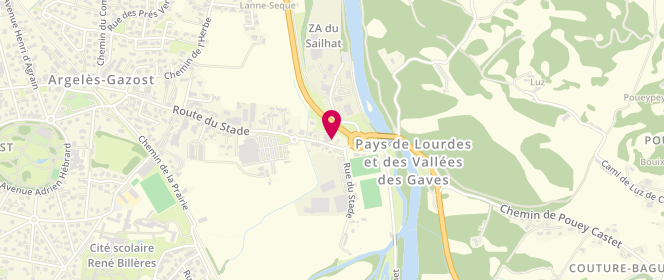 Plan de Le Puits d'Amour, 65 Rue du Stade, 65400 Argelès-Gazost