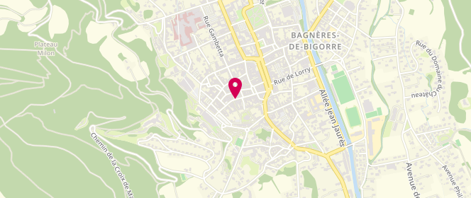 Plan de Boulangerie Pâtisserie Sauvage, 19 Rue des Thermes, 65200 Bagnères-de-Bigorre