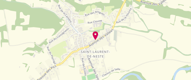 Plan de La Mie Laurentaise, 19 Rue des Vallees, 65150 Saint-Laurent-de-Neste