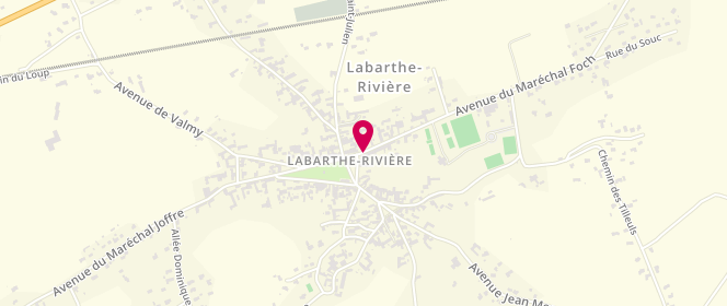 Plan de A la Mie Doree, 2 Avenue Marechal Foch, 31800 Labarthe-Rivière