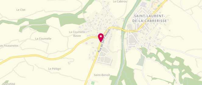 Plan de Boulangerie Patisserie Artisanale Chez Doudou, Avenue de Talairan, 11220 Saint-Laurent-de-la-Cabrerisse
