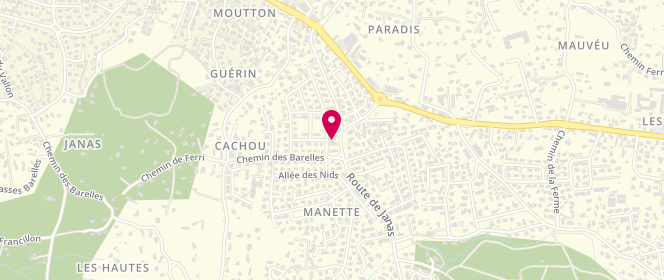 Plan de Mousselin DEREGNAUCOURT Lucie, 213 Route de Janas, 83500 La Seyne-sur-Mer