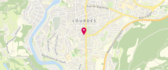 Plan de Confiserie des Gaves, 14 avenue du Maréchal Foch, 65100 Lourdes
