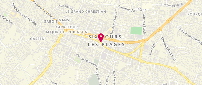 Plan de Boulangerie Beaurepaire, 76 Rue République, 83140 Six-Fours-les-Plages