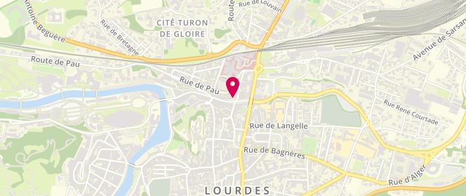 Plan de Au Pain Lourdais, 16 Boulevard de la Grotte, 65100 Lourdes