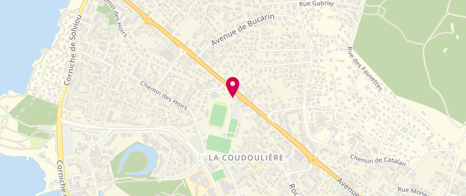 Plan de Le Pétrin Ribeïrou, 1065 avenue de la Mer, 83140 Six-Fours-les-Plages