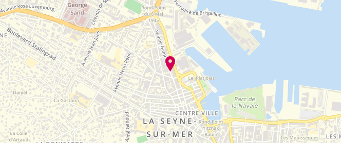 Plan de Boulangerie le Kif Kif Delices, 39 Avenue Gambetta, 83500 La Seyne-sur-Mer