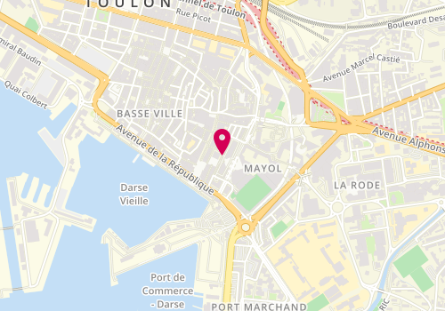 Plan de PAUL, Rue du Mûrier Centre Commercial Mayol, 83000 Toulon