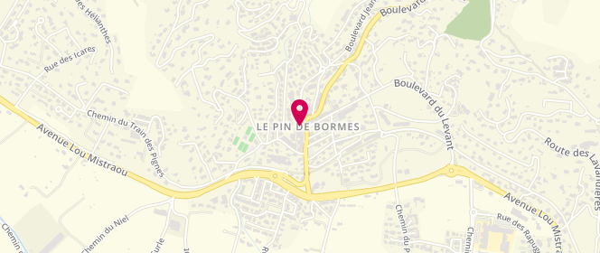 Plan de Les Sirenes, 12 place du Pin, 83230 Bormes-les-Mimosas