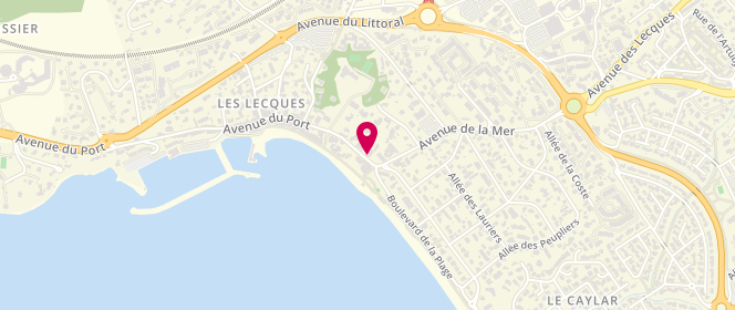 Plan de Boulangerie les Lecques, 4 avenue du Port, 83270 Saint-Cyr-sur-Mer
