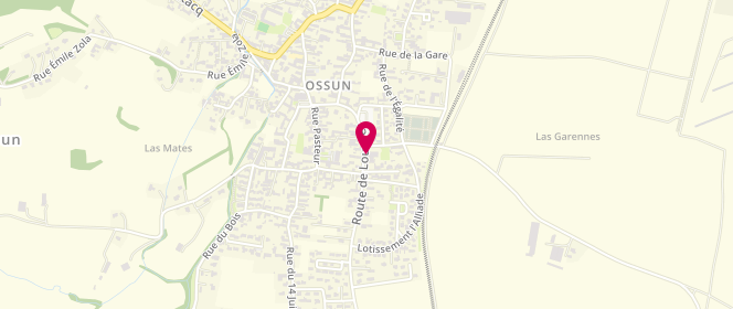 Plan de Aux Délices Ossunois, 1 Route de Lourdes, 65380 Ossun