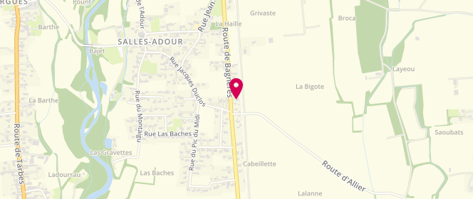 Plan de Boulangerie d'Adour, 63 Route de Bagnères, 65360 Salles-Adour