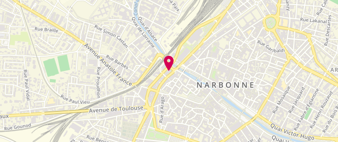 Plan de La Fabrique Narbonne. Pains et Pâtisseries de qualités, 4 Bis Boulevard Maréchal Joffre, 11100 Narbonne
