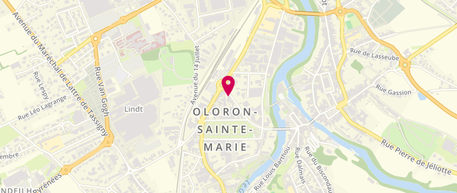 Plan de Boulangerie Navarrine, 15 avenue Sadi Carnot, 64400 Oloron-Sainte-Marie