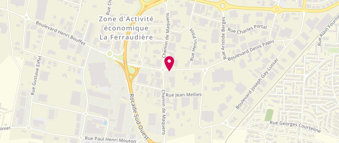 Plan de Boulangerie Marie Blachere, 220 Boulevard Denis Papin, 11000 Carcassonne