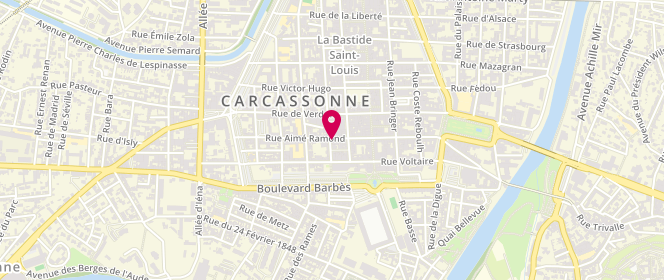 Plan de Boulangerie des Halles - Fuster, 61 Rue Aimé Ramond, 11000 Carcassonne