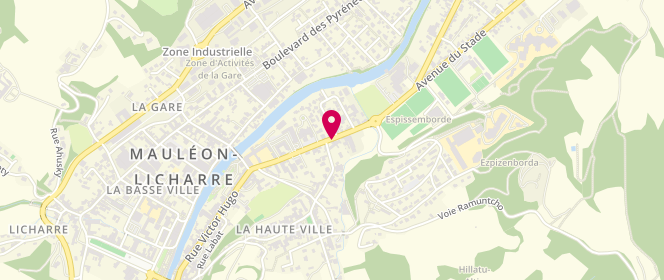 Plan de La Boulangerie du Moulin, 26 avenue de Belzunce, 64130 Mauléon-Licharre