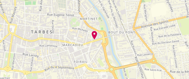 Plan de CAPBARAT Laurent, 14 avenue de la Marne, 65000 Tarbes