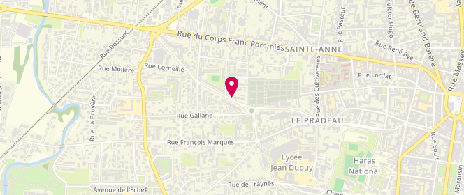 Plan de La Boulange, 21 Boulevard Henri Iv, 65000 Tarbes
