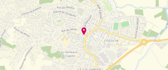 Plan de BOULANGERIE du Platane, 6 Rue Diderot, 83310 Cogolin