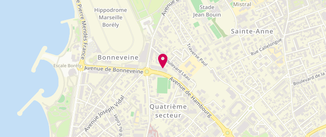Plan de Boulangerie - Les Bonnes Graines, 5 avenue de Hambourg, 13008 Marseille