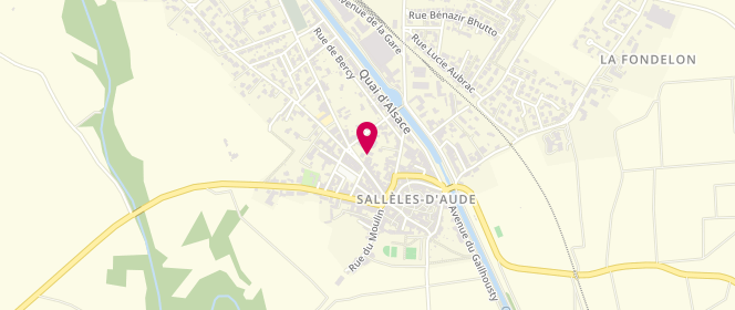 Plan de Aux Délices de Sallèles, 26 Rue Jean Clavel, 11590 Sallèles-d'Aude