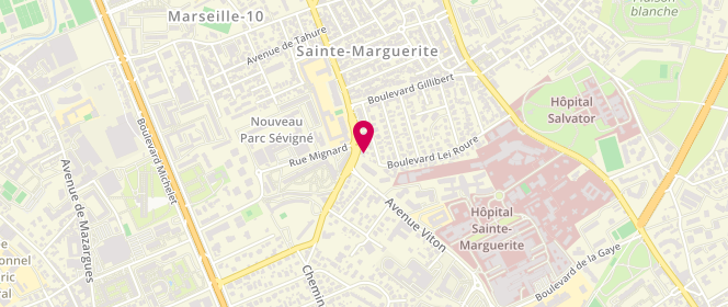 Plan de Fournil Lebrix, 17 Rue Aviateur Lebrix, 13009 Marseille