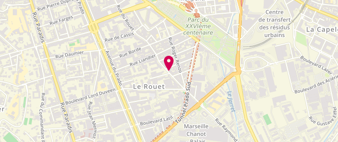 Plan de Le Petrin du Rouet, 177 Rue Rouet, 13008 Marseille