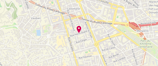Plan de Fournil des Champs, 91 Rue Edmond Rostand Angle Rue Pierre Dupre, 13006 Marseille