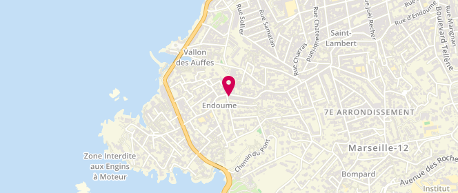 Plan de Aux Chauds la Pains, 331 Rue d'Endoume, 13007 Marseille