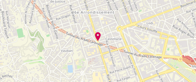 Plan de PAPAGNO Marc, 199 Rue Paradis, 13006 Marseille