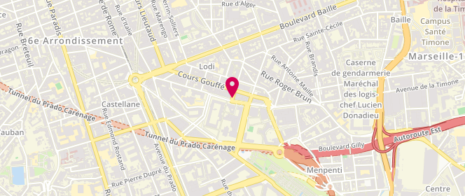 Plan de BUDDY’S Boulangerie, 71 avenue de Toulon, 13006 Marseille