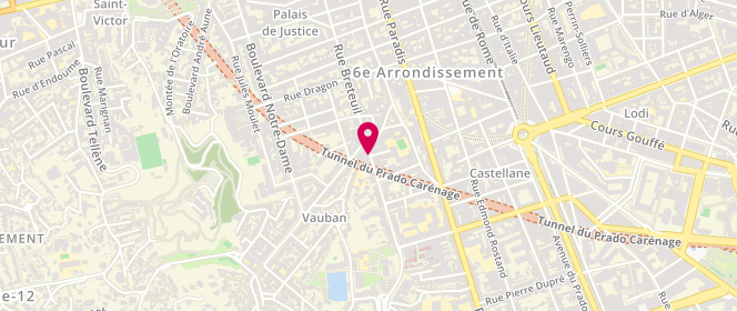 Plan de Le Pain Marseillais, 122 Rue Breteuil, 13006 Marseille