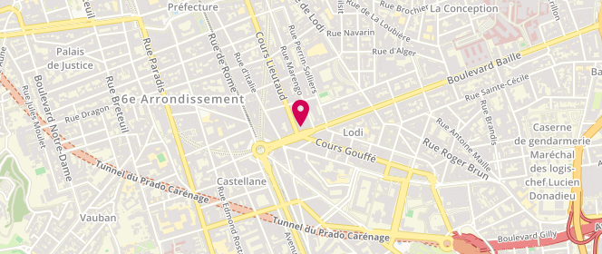 Plan de La Maison Zemour, 169 cours Lieutaud, 13006 Marseille