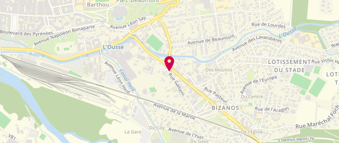 Plan de Alverpaje, 14 Rue Georges Clemenceau, 64320 Bizanos