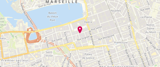 Plan de Fournil du Palais, 59 Rue Sainte, 13001 Marseille