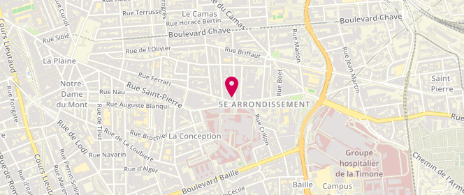 Plan de Le Fournil de la Conception, 66 Rue Louis Astruc, 13005 Marseille
