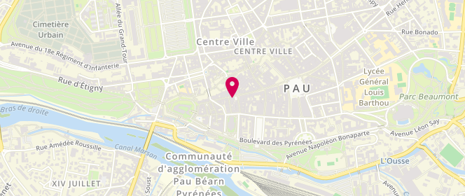 Plan de Le Pain Pascal, 35 Rue Maréchal Joffre, 64000 Pau