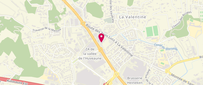 Plan de Boulangerie Ange, 256 Route des 3 Lucs avenue des Peintres Roux, 13011 Marseille